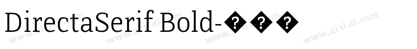 DirectaSerif Bold字体转换